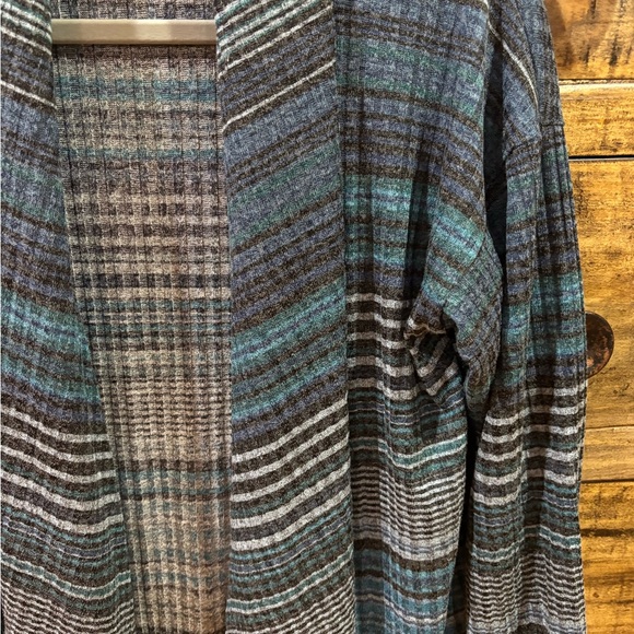 Bobeau Ribbed Open Cardigan - Picture 3 of 5